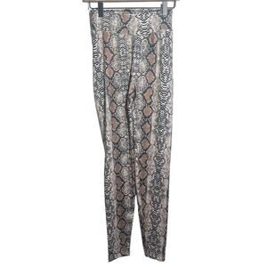 By Egreis Women's Snake Print Leggings Animal Print Size Medium